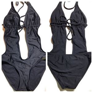 Fusion‎ One Piece Black Bathing Suit